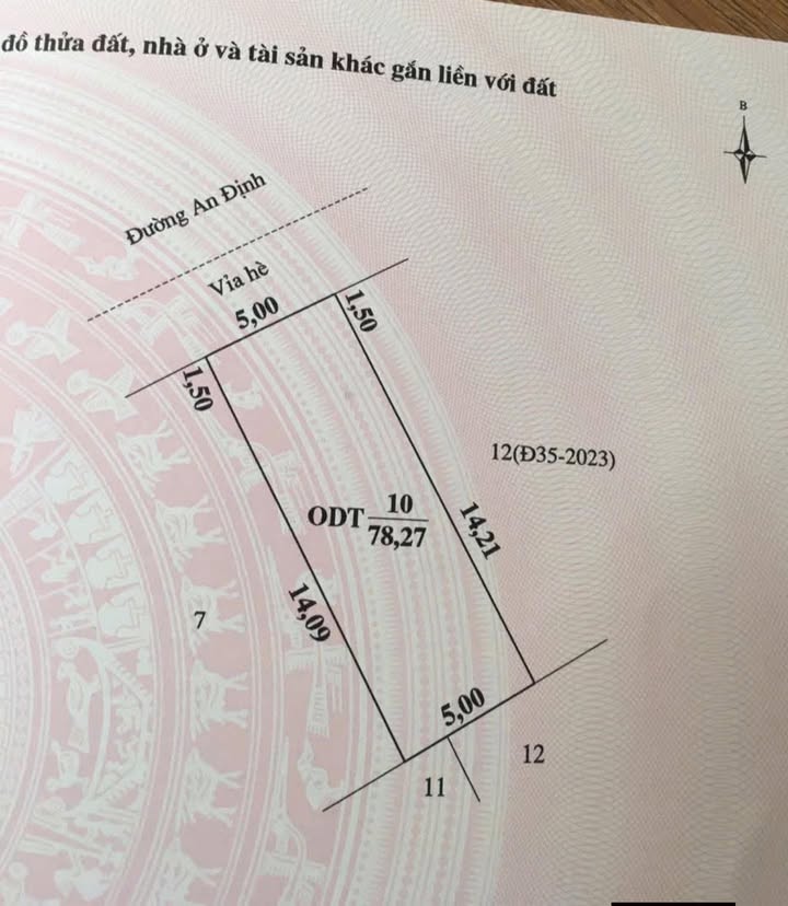 Đất nền KDC Nguyễn Lương Bằng TP Hải Dương 78.27m² giá 4.5 tỷ - Kinh doanh thuận lợi!