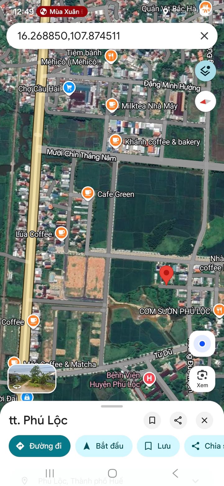 Đất thổ cư Thôn 4, Xã Lộc Bình, Huyện Phú Lộc 150m² - Đường ô tô tận nơi, dân cư đông đúc!