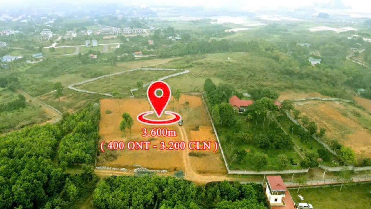 Đất nền Cư Yên Lương Sơn 3600m² giá 1.44 tỷ - View núi đồi tuyệt đẹp!