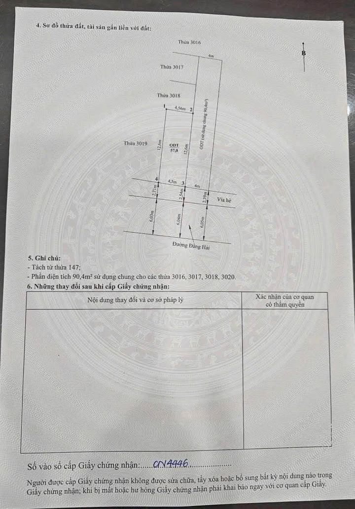 Nhà mặt đường Đằng Hải 57m² giá 4 tỷ - Đầu tư sinh lời tốt!