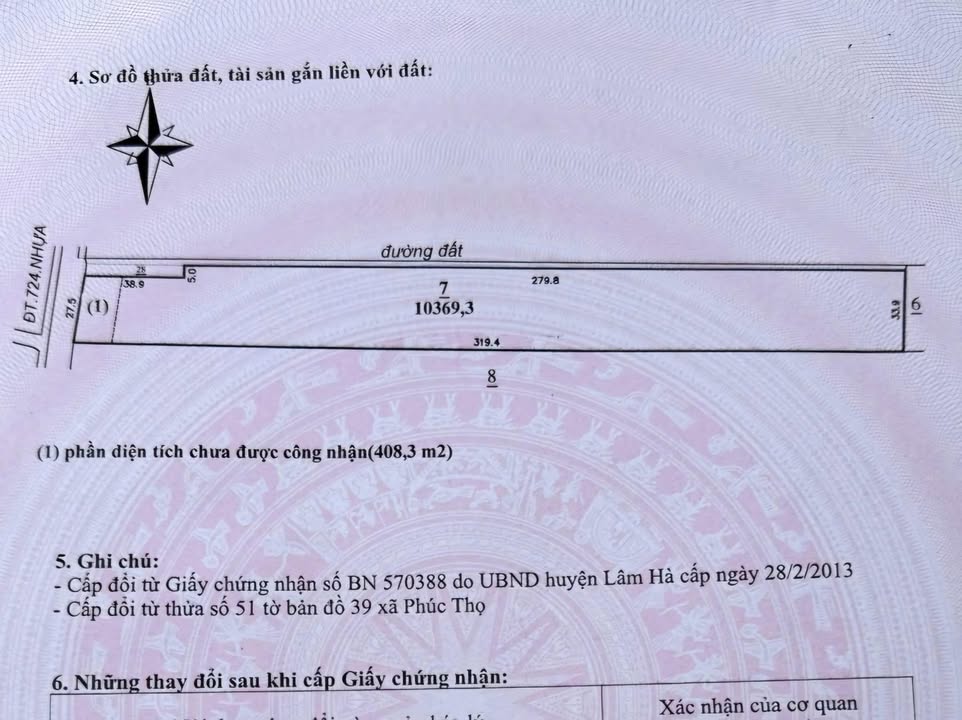 Đất dự án tại xã Tân Hà, huyện Lâm Hà, 10,369m² - Cơ hội đầu tư hấp dẫn!