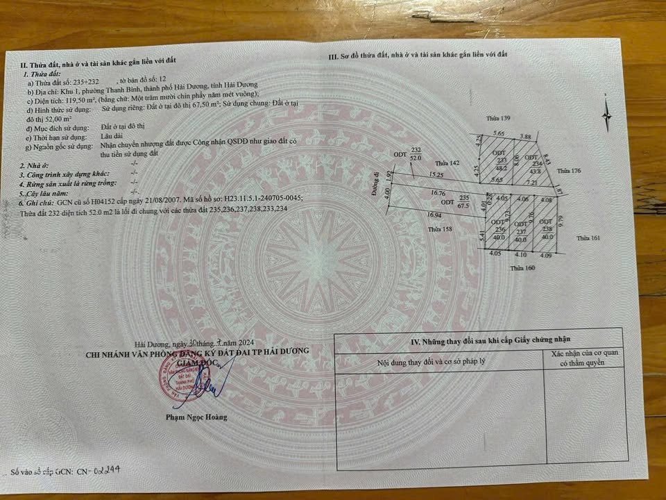 Lô đất góc 67.5m² tại ngõ Nguyễn Lương Bằng - Giá chỉ 2.95 tỷ, thương lượng