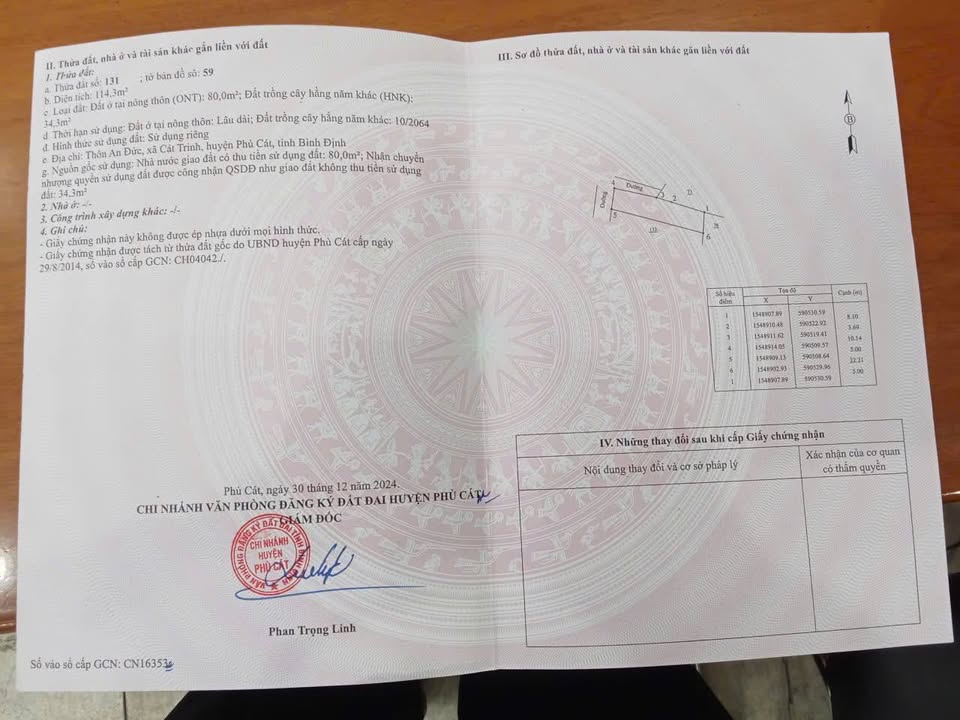 Đất nền An Đức, Bình Định 114m² giá 2.8 tỷ - Đầu tư sinh lời ngay!