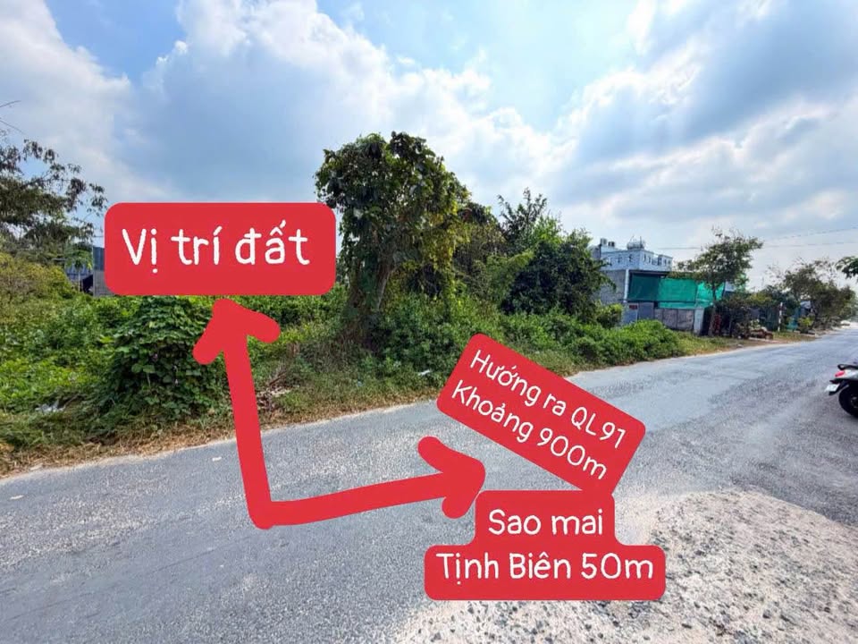 Đất nền đường Xuân Tô, Tịnh Biên, 9214m² - Giá chỉ từ 400 triệu