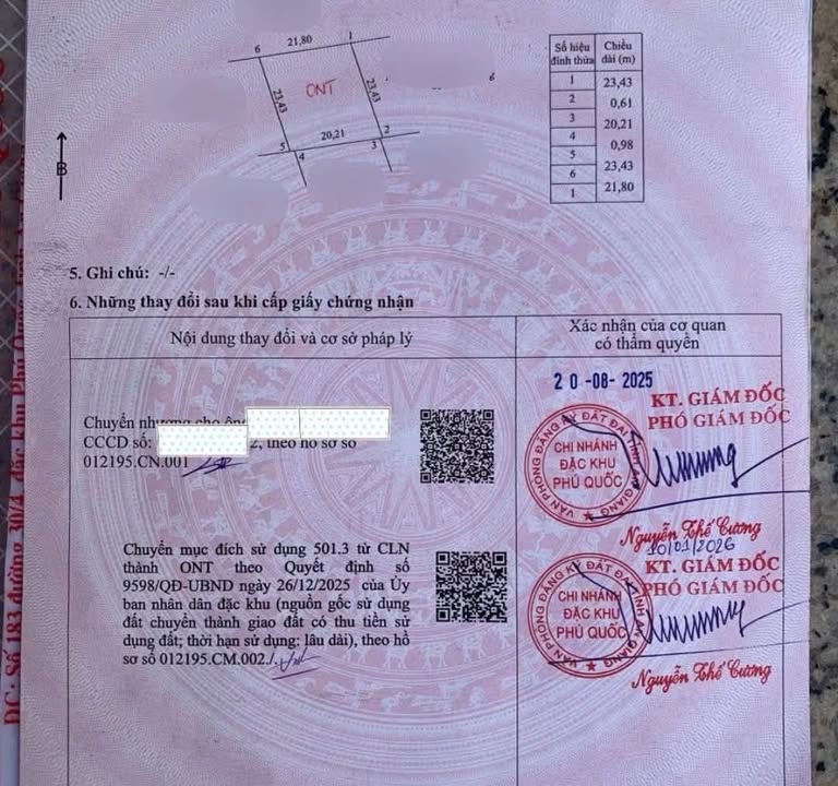 Đất nền 500m² Xã Cửa Dương giá 3 tỷ - Sổ hồng công chứng ngay!