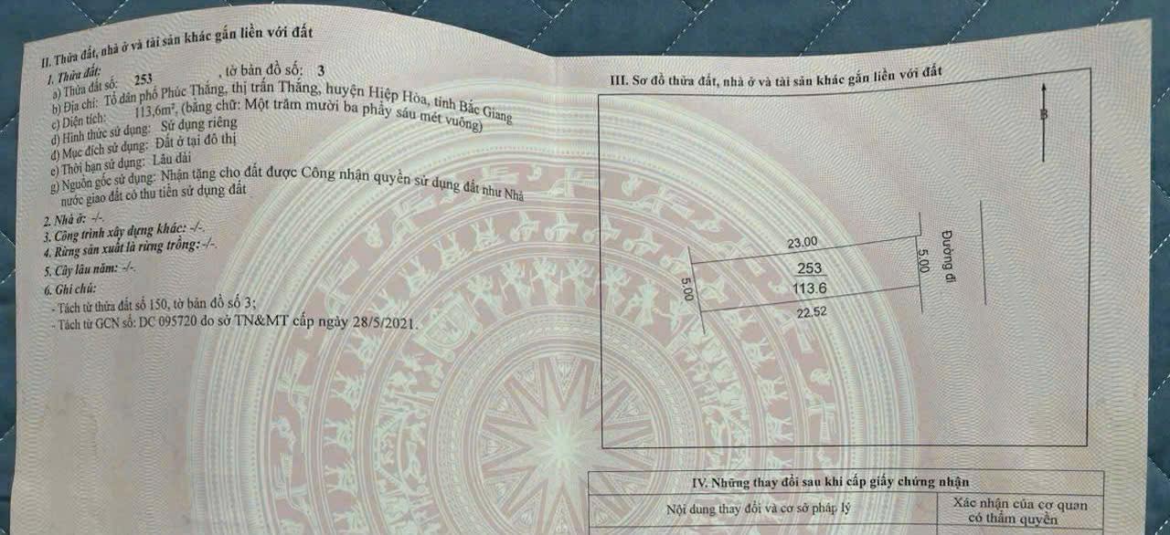 Lô đất Đức Thắng 113m² giá 1 tỷ - Cơ hội đầu tư hấp dẫn!