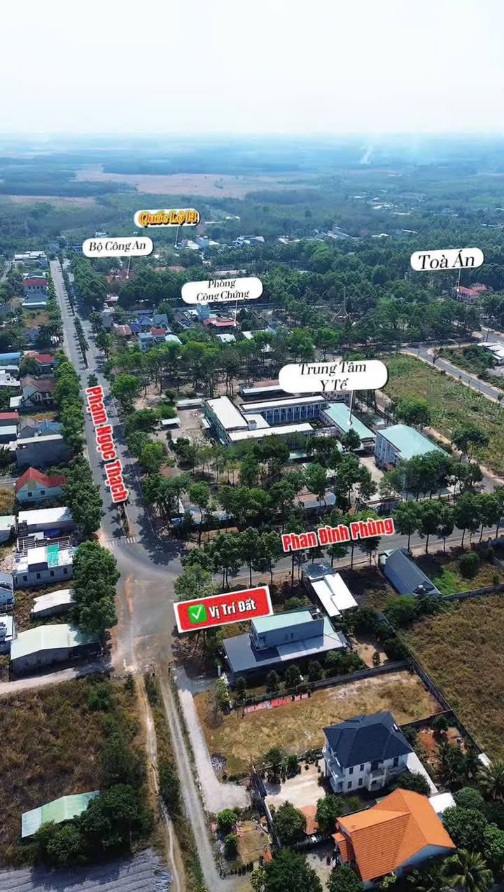 Đất nền lô góc 2 mặt tiền tại Trung Tâm Hành Chính TX Chơn Thành 208m² chỉ 3 tỷ - Cơ hội đầu tư tuyệt vời!