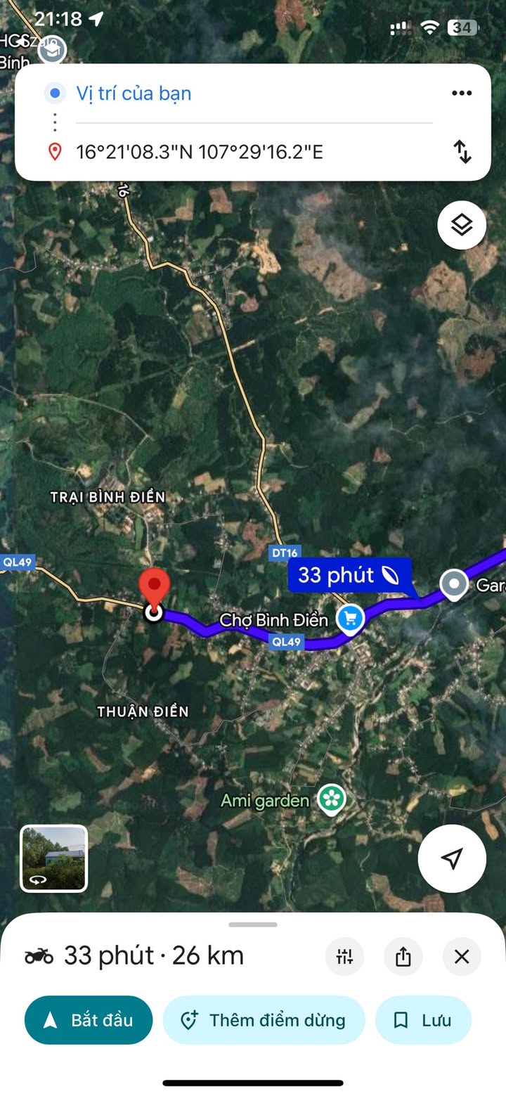 Lô đất thổ cư 390m² tại Quốc lộ 49, Bình Điền - Giá chỉ 1.95 tỷ!