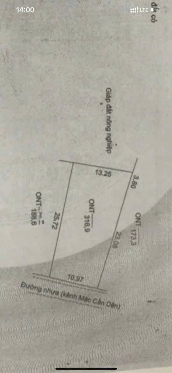 Đất thổ cư Vĩnh Trạch, Thoại Sơn 317m² giá 980 triệu - Đường nhựa xe hơi thuận tiện!