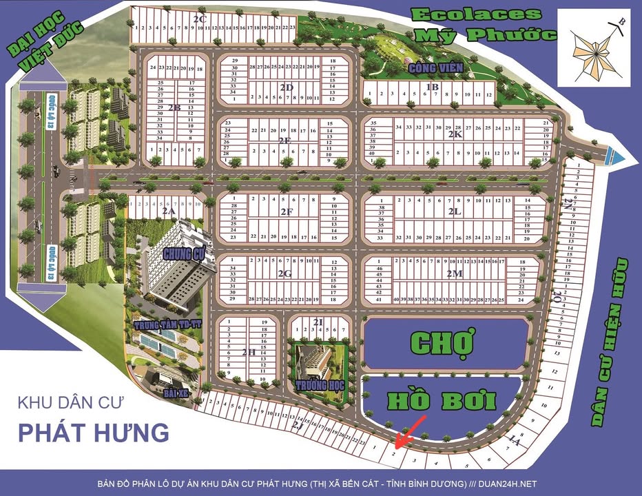 Đất nền KDC Phát Hưng, Bến Cát 300m² giá 3.6 tỷ - Lý tưởng xây biệt thự!