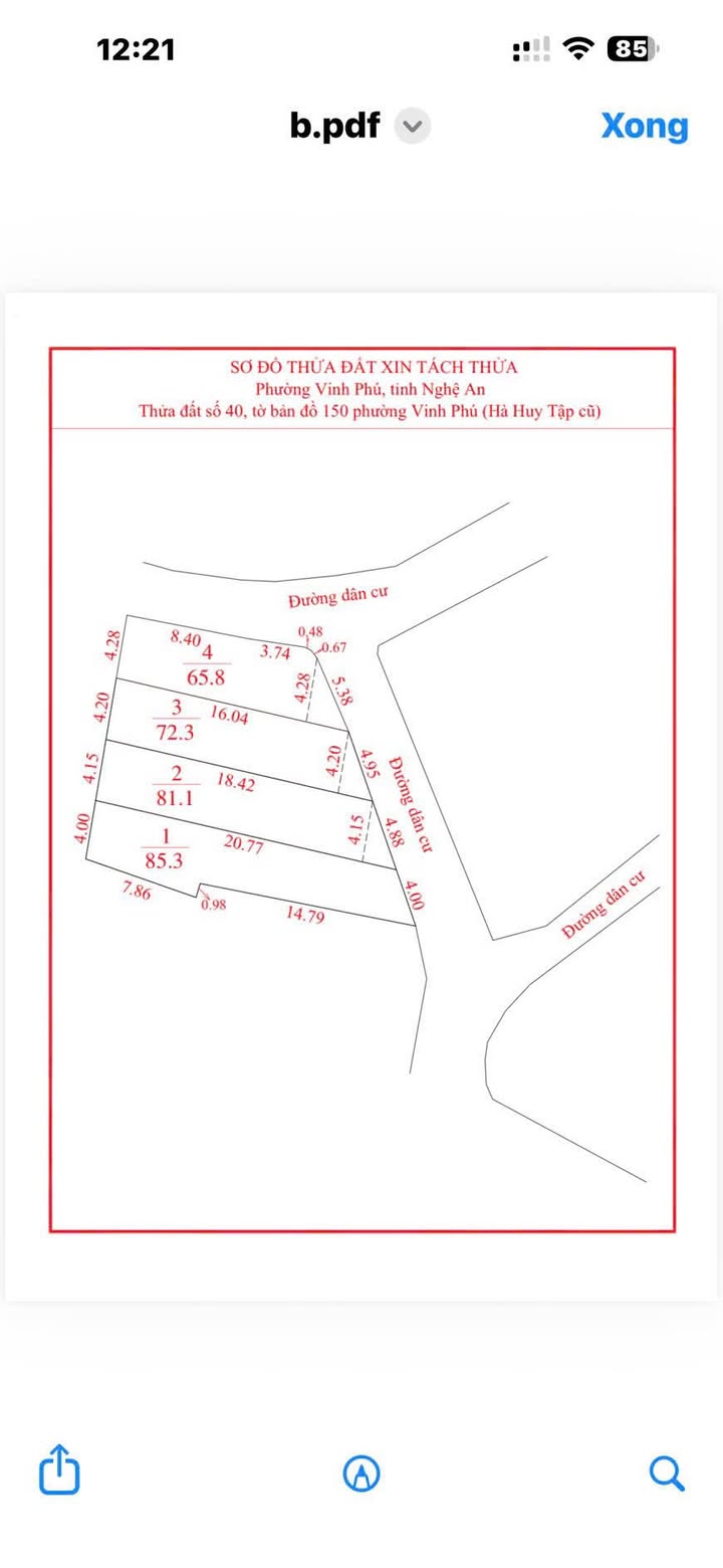 Đất nền khu dân cư Hà Huy Tập 81m² giá chỉ 3 tỷ - Đầu tư sinh lời ngay!
