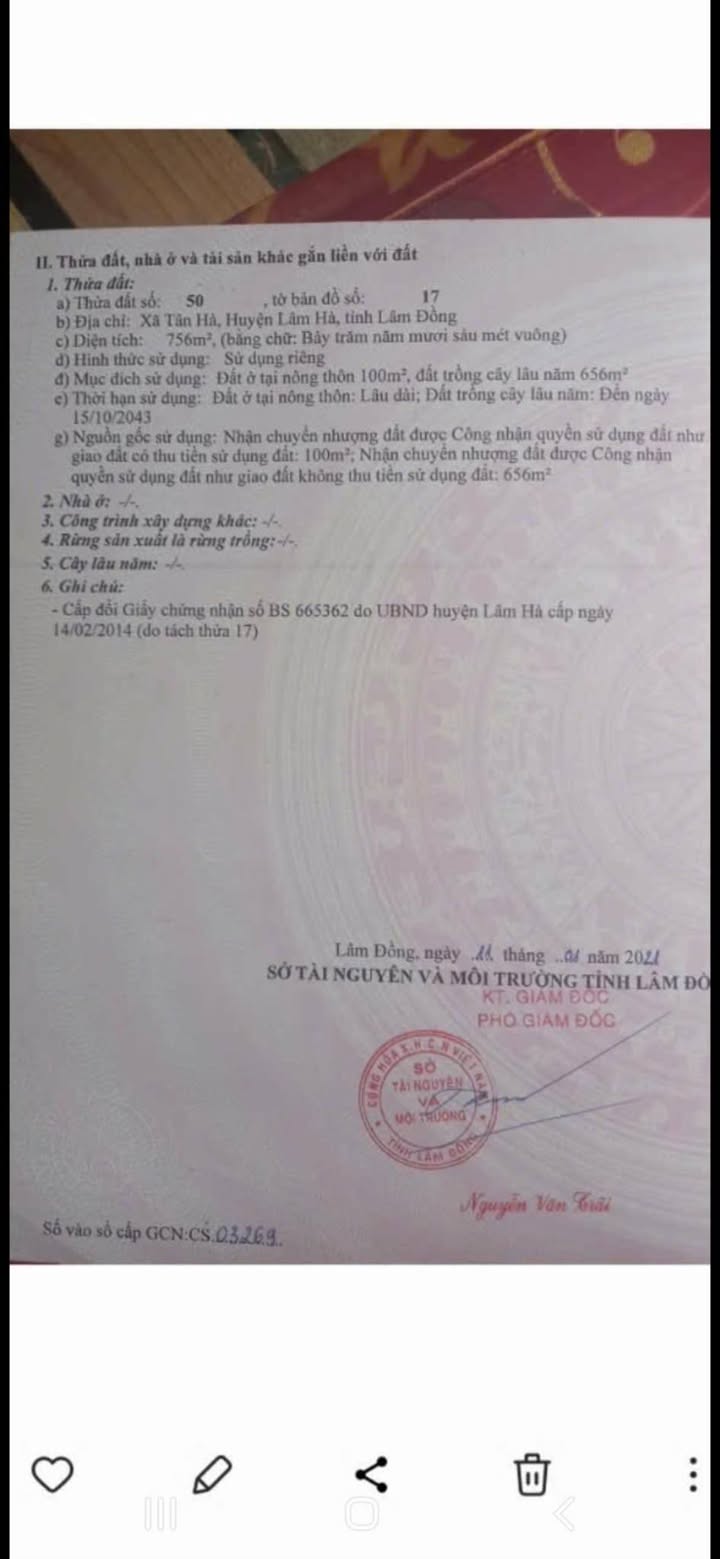 Đất nền 5000m² mặt tiền đường Trần Quốc Toản, Lâm Hà, giá 3 tỷ - Đầu tư sinh lời