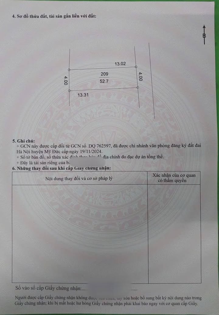 Đất nền Quốc Oai 52.7m² giá chỉ 10 triệu/m² - Sổ đỏ chính chủ!