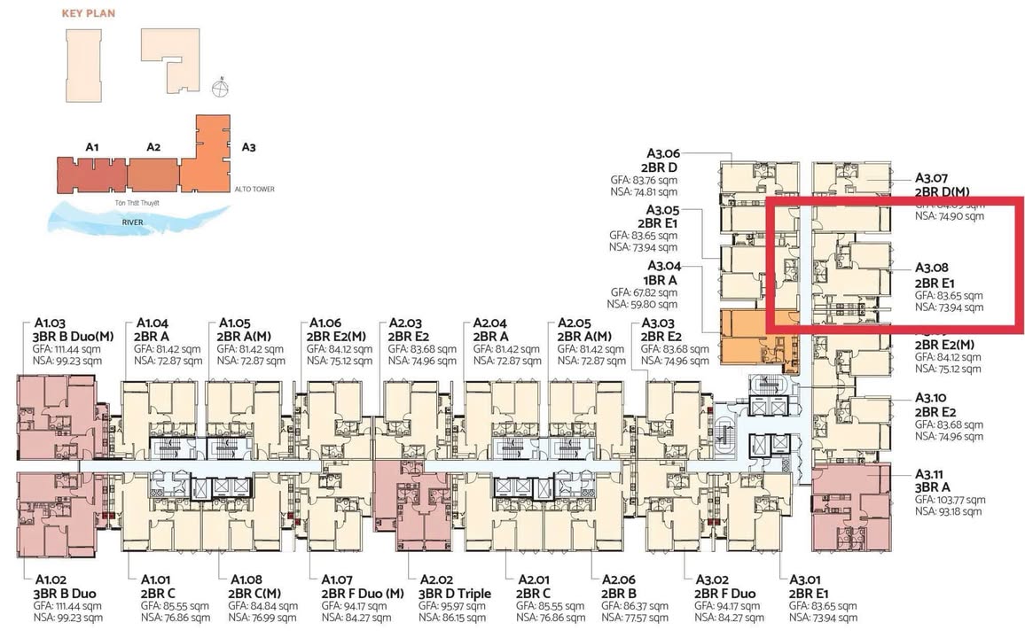 Căn hộ De La Sol Quận 4 84m² giá 11.2 tỷ - View sông và pháo hoa cực đẹp!