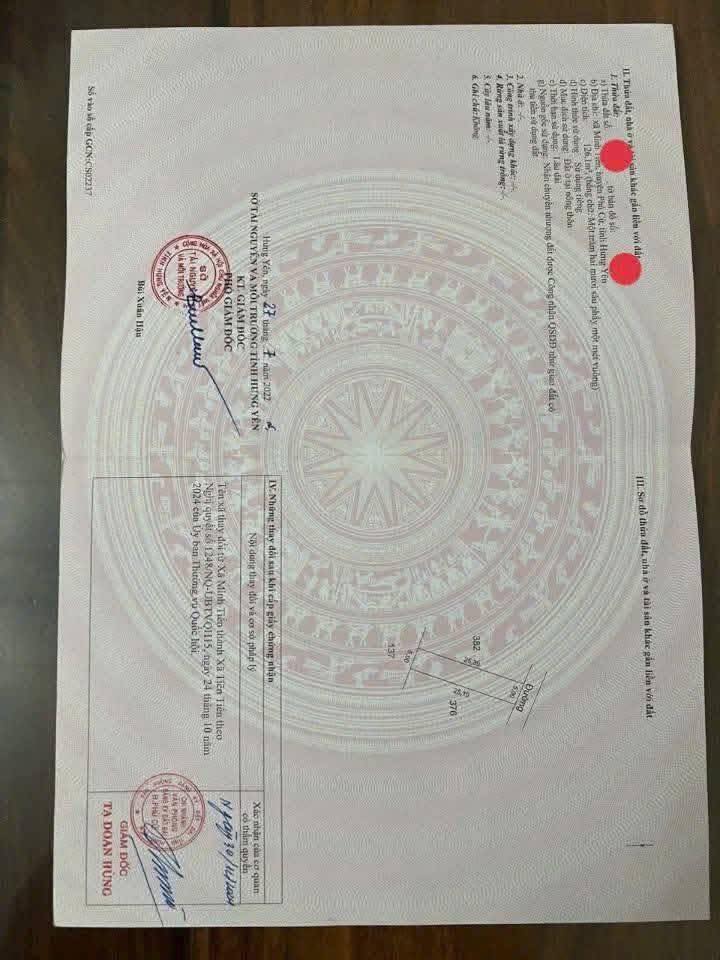 Đất thổ cư Minh Tiến, Phù Cừ 126m² giá 800 triệu - Sổ đỏ chính chủ, vị trí đắc địa!