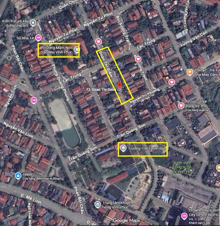 Đất nền 113m² Đường Đoàn Thị Điểm, Liên Bảo, Vĩnh Phúc - Giá chỉ 5 tỷ!