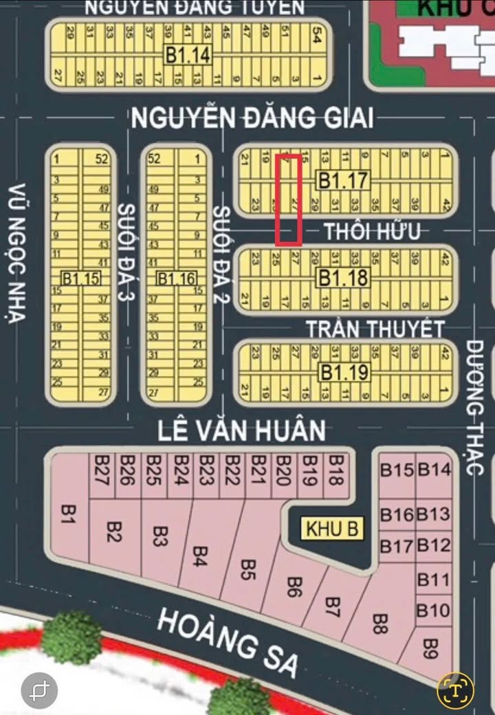 Đất mặt tiền đường Thôi Hữu, Sơn Trà, Đà Nẵng 90m² giá 7.8 tỷ - Cơ hội đầu tư tuyệt vời!