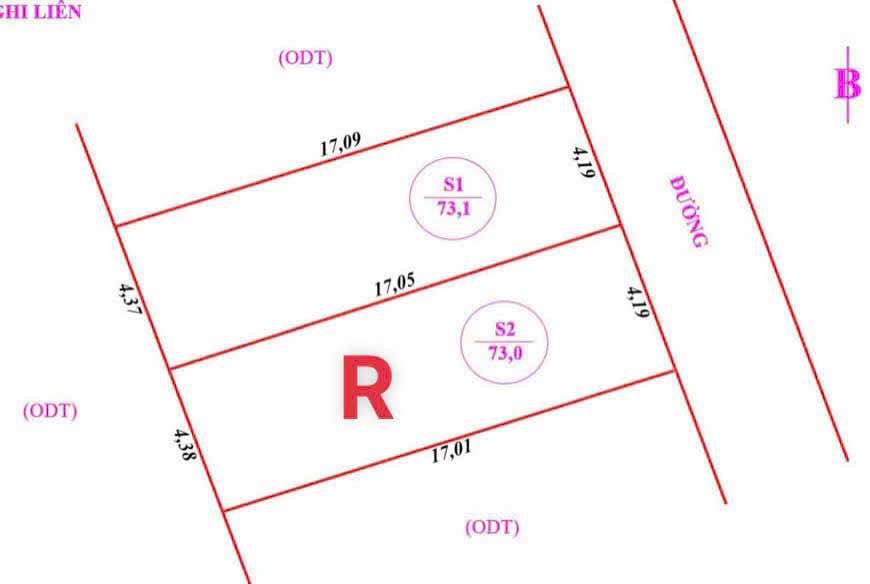 Lô đất Nghi Liên 73,1m² giá 1,8 tỷ - Cơ hội đầu tư ngay gần sân bay!
