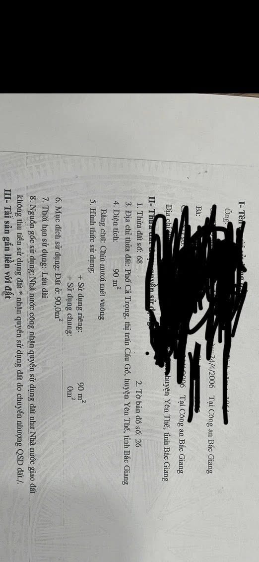 Đất nhà ở trung tâm thị trấn Phồn Xương 90m² giá 5.7 tỷ - Vị trí đắc địa cho kinh doanh!