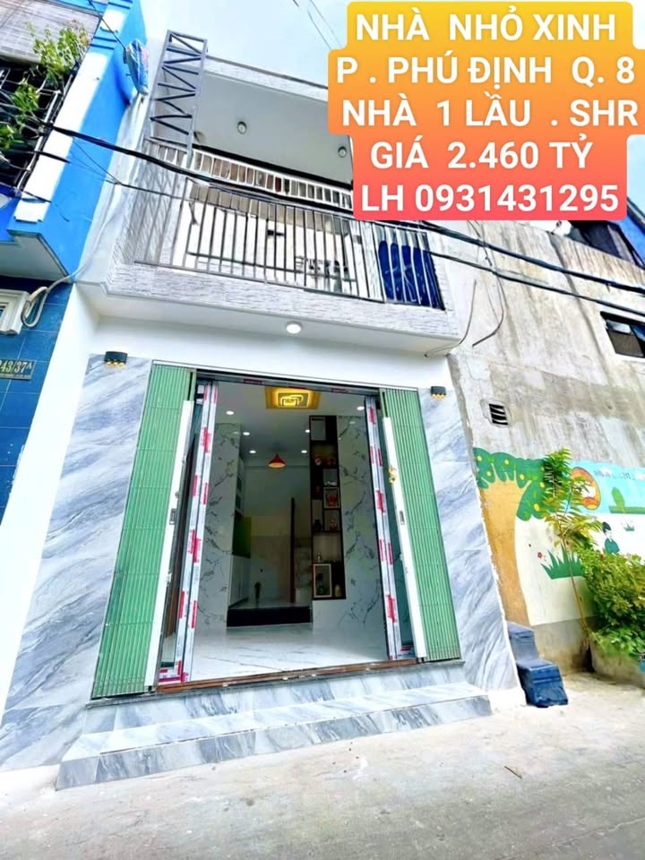 Nhà phố Phú Định Quận 8 17,9m² giá 2,48 tỷ - Phù hợp cho gia đình nhỏ!
