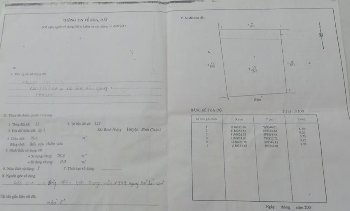 Đất thổ cư Bình Hưng, Bình Chánh 80m² giá 1.2 tỷ - Cơ hội đầu tư không thể bỏ lỡ!