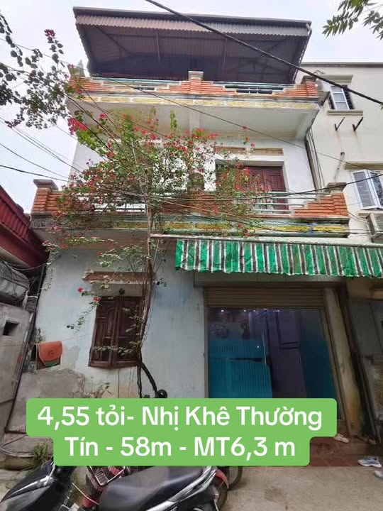Nhà 3 tầng Nhị Khê, Thường Tín 58m² giá 4.55 tỷ - Ô tô đỗ cửa, tiện nghi đầy đủ!