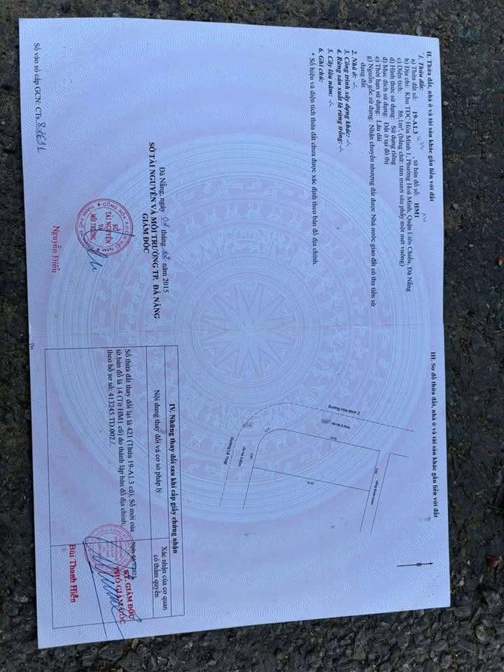 Đất nền lô góc 2 mặt tiền Lê Thiệt và Hoà Minh 2, Đà Nẵng 86m² - Sổ hồng chính chủ, giá tốt!