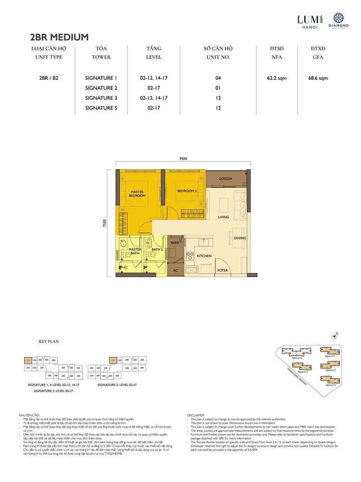 Căn hộ S1 Thạch Bàn, Long Biên 62.2m² giá 6.05 tỷ - Thiết kế thông thoáng, view đẹp!
