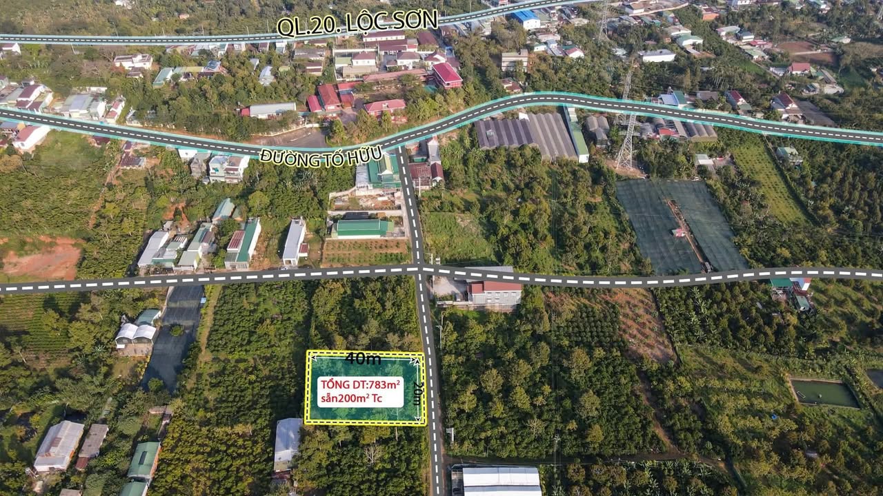 Đất nền Bảo Lộc 800m² giá 4.95 tỷ - Vị trí trung tâm, thuận lợi đầu tư!