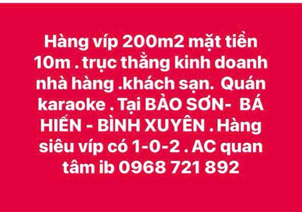 FrontHouse 200m² tại Bình Xuyên - Mặt tiền 10m, Kinh doanh đắc địa!