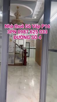 Nhà cho thuê nguyên căn 2 lầu 3PN tại Gò Vấp - Giá 12 triệu/tháng