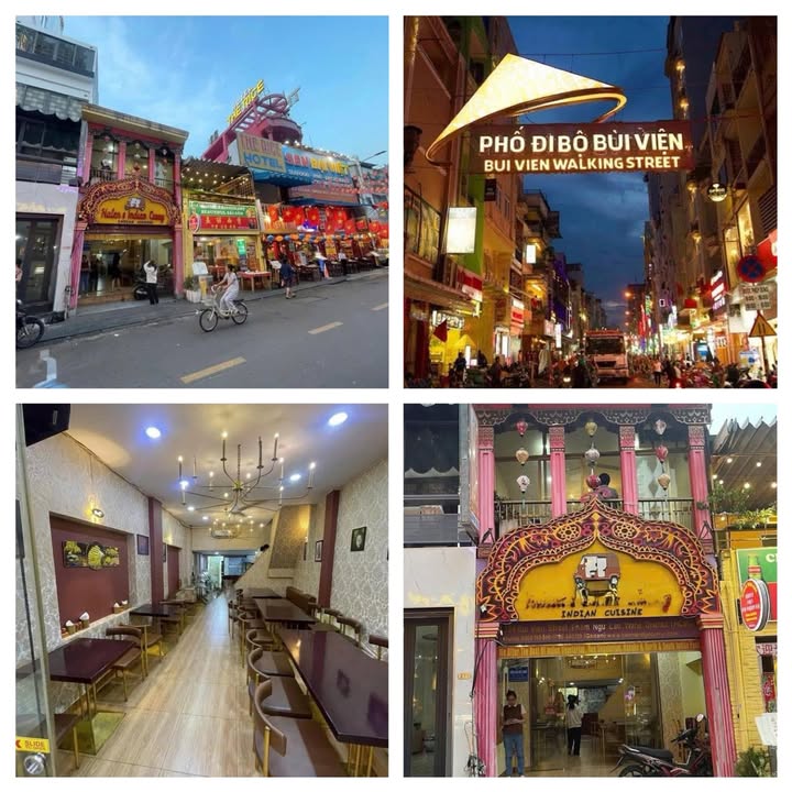 Cho thuê mặt tiền Phố Tây Bùi Viện Quận 1, 80m² - Vị trí đắc địa cho F&B, showroom, spa