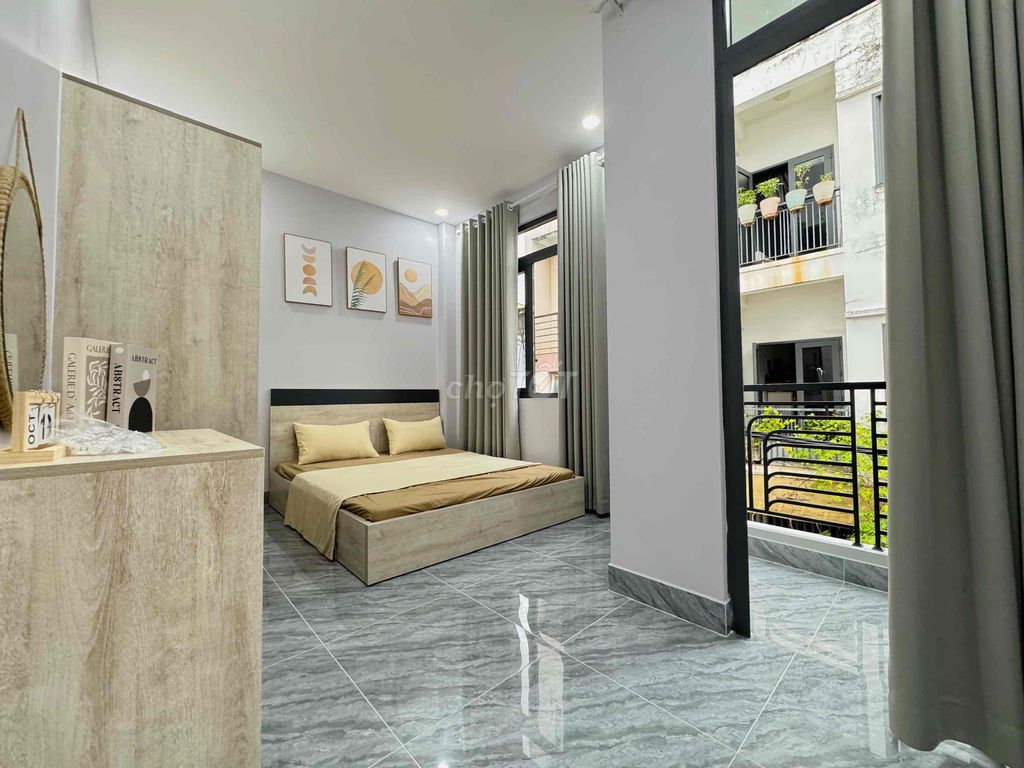 Căn hộ 1PN Đoàn Văn Bơ, Quận 4, 35m² giá 9.8 triệu - Nhà siêu sang, giờ giấc tự do!