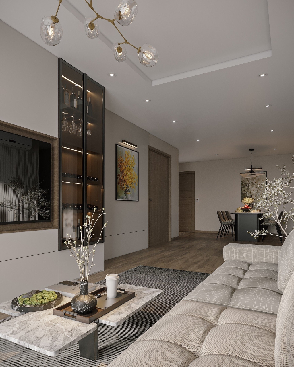 Căn hộ 3PN Bluegem Tower Tứ Hiệp 108.6m² giá 7.2 tỷ - Tầng đẹp, sổ hồng lâu dài!