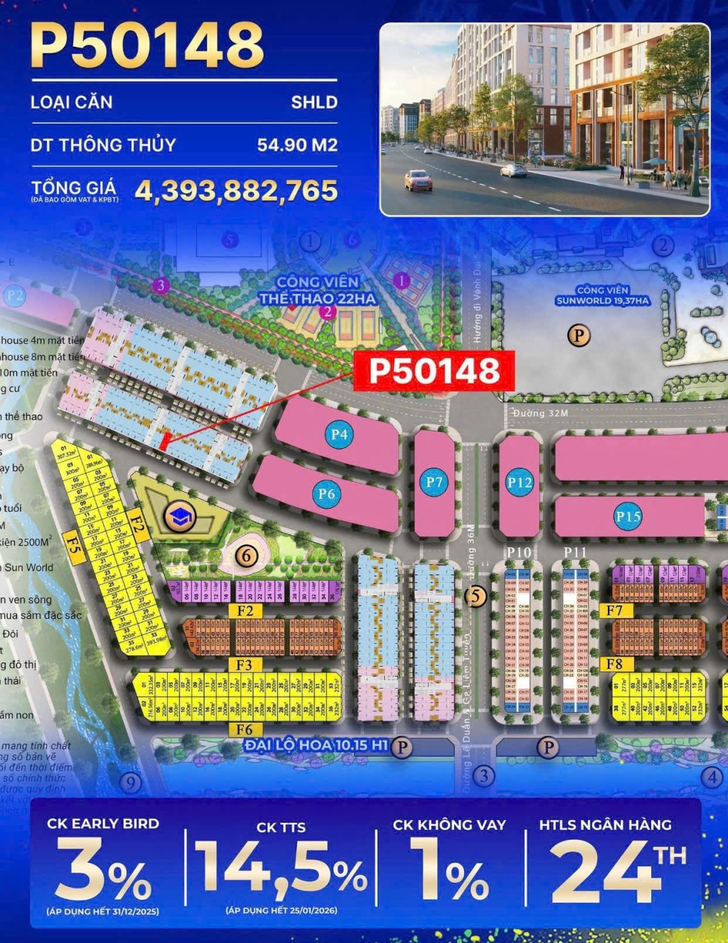 Shophouse Sun Urban City Phủ Lý 54m² giá 3.5 tỷ - Đầu tư sinh lời ngay!