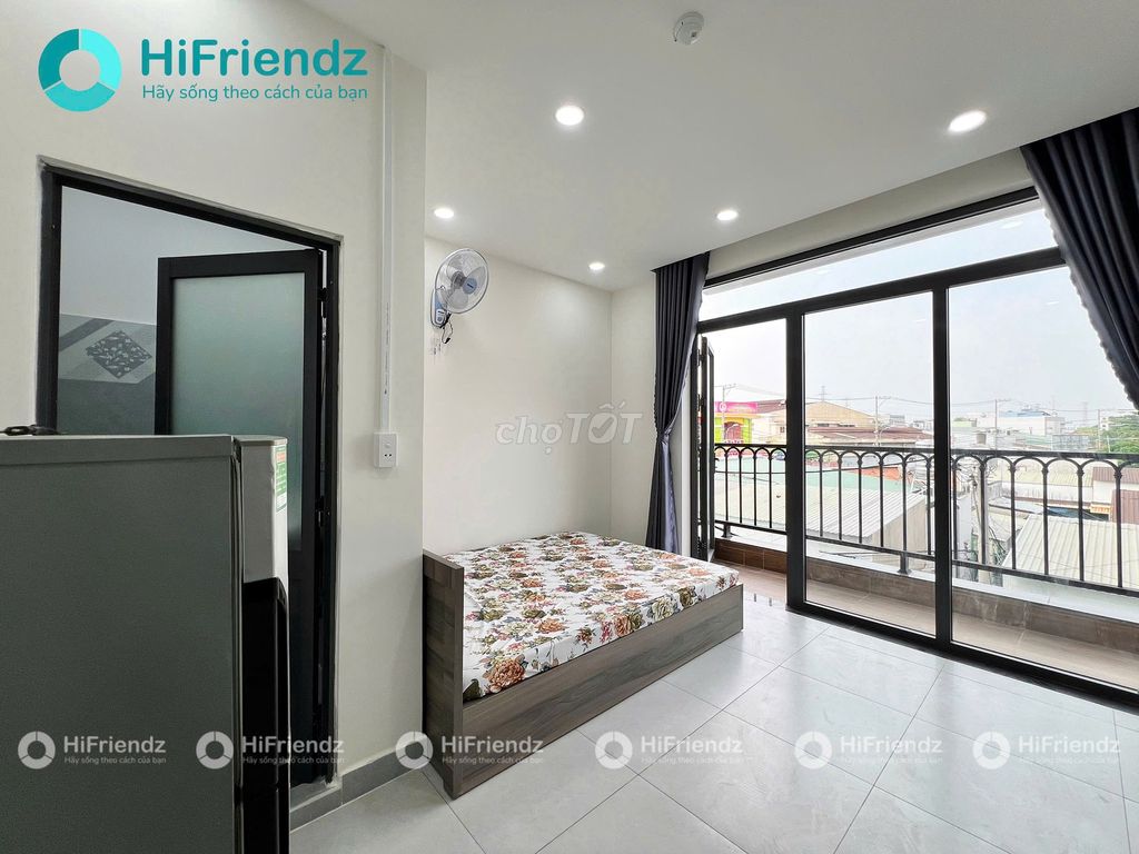 Căn hộ studio ban công Vườn Lài 35m² giá 4 triệu - Full nội thất tiện nghi!
