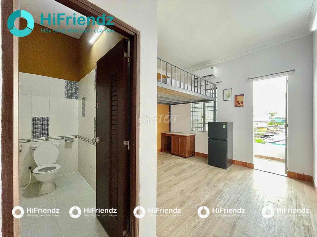 Phòng gác Bàu Cát 6, 35m² giá 5 triệu - Nhà mới, đầy đủ nội thất!