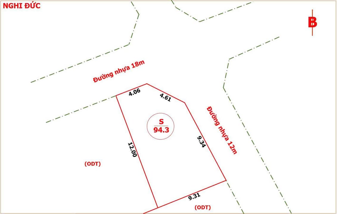 Đất nền lô góc 94.3m² Xuân Đồng, Vinh - Giá chỉ 4.x tỷ!