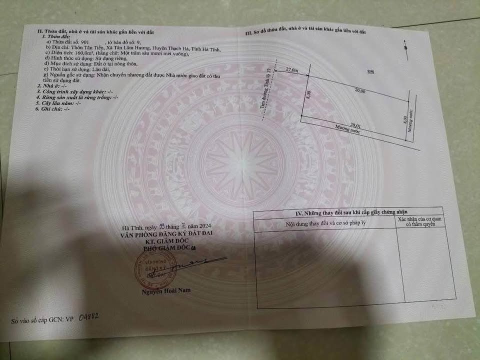 Lô đất mặt đường Tĩnh Lộ 17, Thạch Hà, 160m² giá 5 tỷ - Cơ hội đầu tư hấp dẫn!