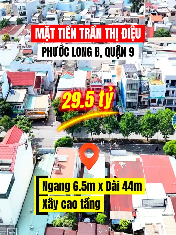Mặt tiền kinh doanh Trần Thị Diệu, Thủ Đức 285m² giá 29.5 tỷ - Đầu tư sinh lời ngay!