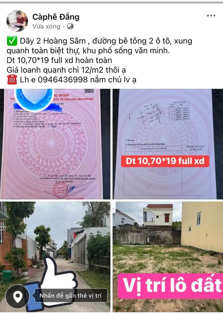 Đất nền Dãy 2 Hoàng Sâm, Cầu Giấy 2033m² giá 2.04 tỷ - Khu vực sống văn minh!