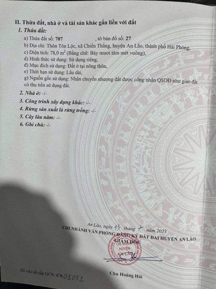 Đất nền An Hưng, Hải Phòng 78m² - Đầu tư sinh lời hấp dẫn!