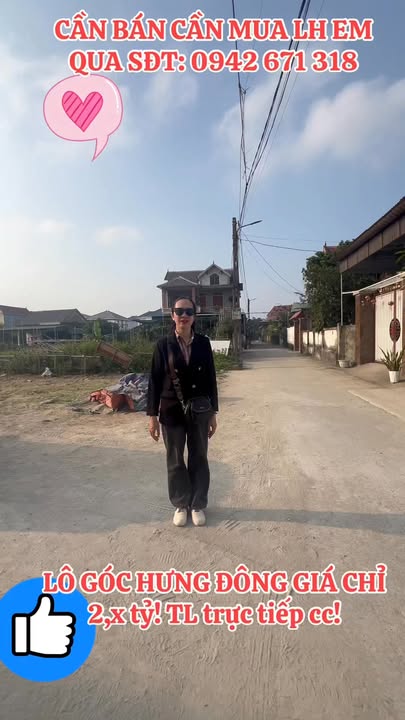 Đất nền Hưng Đông, 75m² giá 2.x tỷ - Lô góc 2 mặt tiền, phong thủy tốt!