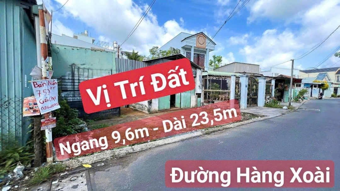 Bán đất mặt tiền Hàng Xoài, P. Lê Bình, Q. Cái Răng, 222m² - Gần chợ Cái Răng chỉ 500m!