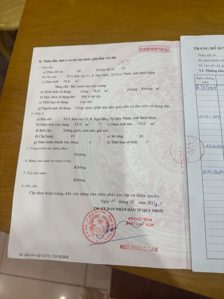 Nhà cấp 4 Hẻm Hoàg Văn Thụ, Quy Nhơn 78m² giá 2.65 tỷ - Chính chủ bán gấp!