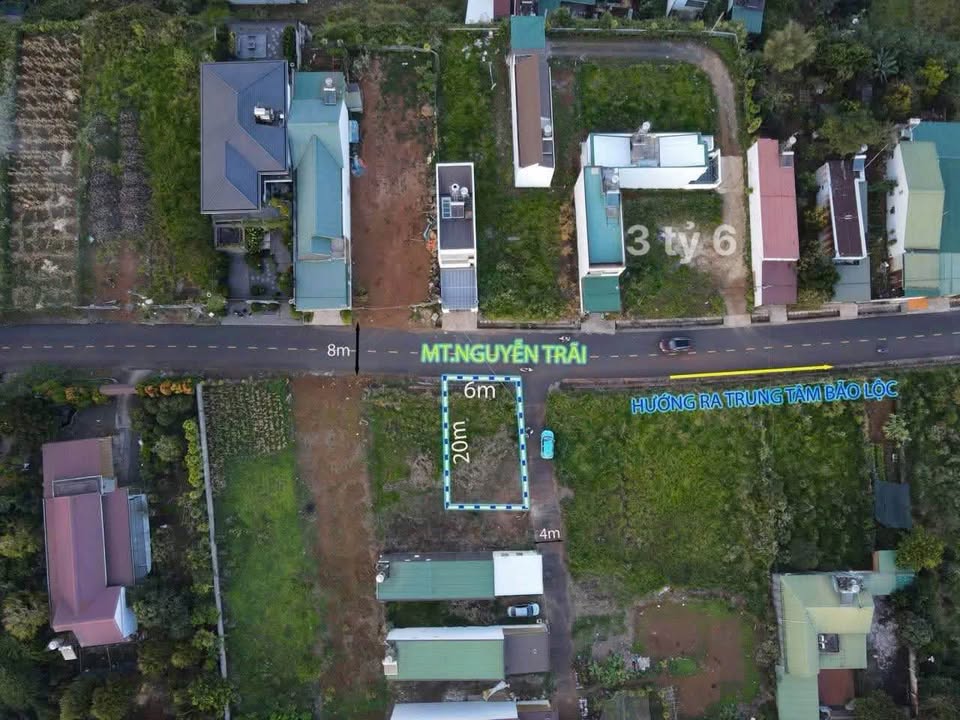 Đất nền lô góc 2 mặt tiền Nguyễn Trãi, Phường 2, TP Bảo Lộc - Cơ hội đầu tư hấp dẫn!