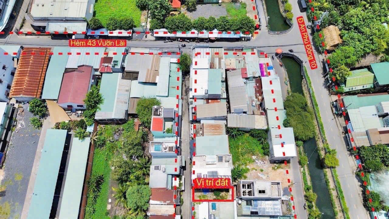 Đất nền 51m² Hẻm 43 Vườn Lài, Quận 12 chỉ 3.99 tỷ - Vị trí đắc địa, xe hơi vào tận nơi!