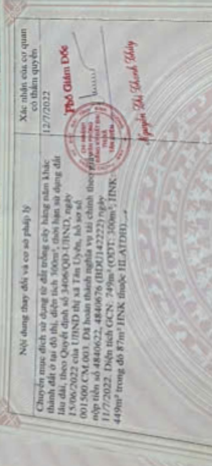 Đất thổ cư 588m² Thái Hòa, Tân Uyên - Giá tốt cho nhà vườn hoặc kho