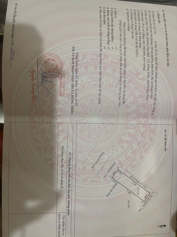 Đất nền A17 khu đô thị Tân Việt Bắc Mạo Khê 100m² giá 1 tỷ - Cơ hội đầu tư sinh lời!