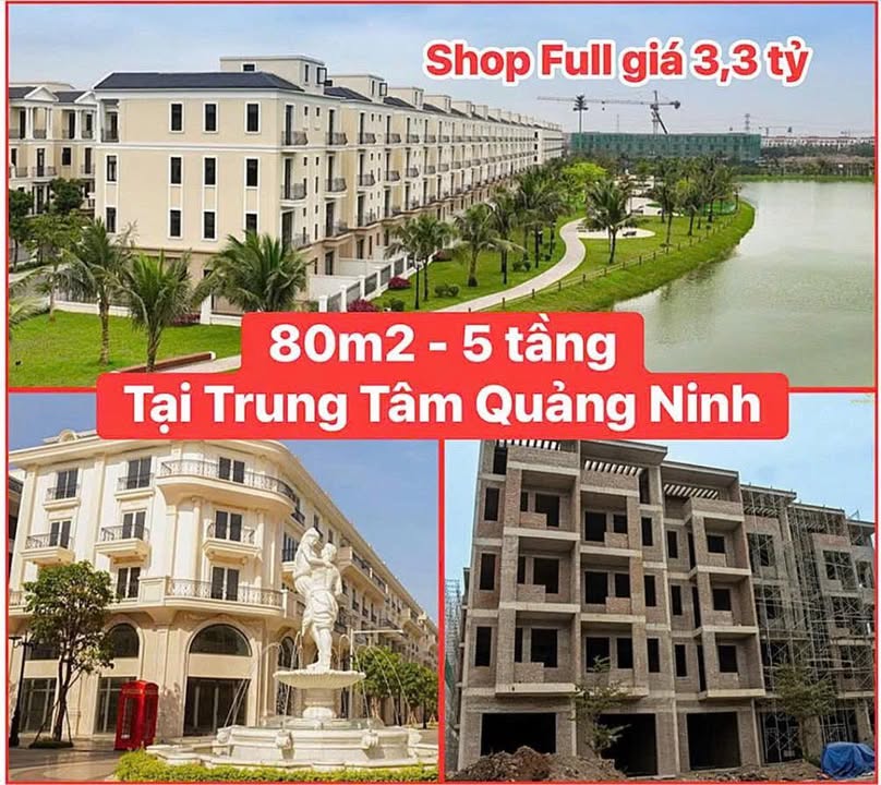 Nhà phố Fujisan Đông Triều 80m² giá 3.3 tỷ - Đầu tư an tâm với pháp lý sạch!